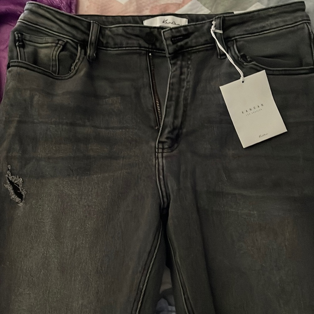 KanCan Mayson Dark Grey Skinny Jeans